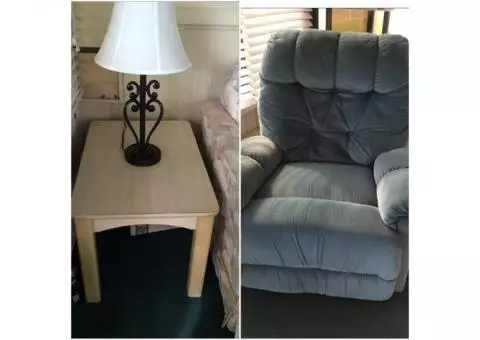 Used furniture for sale, utility shed & washer & dryer